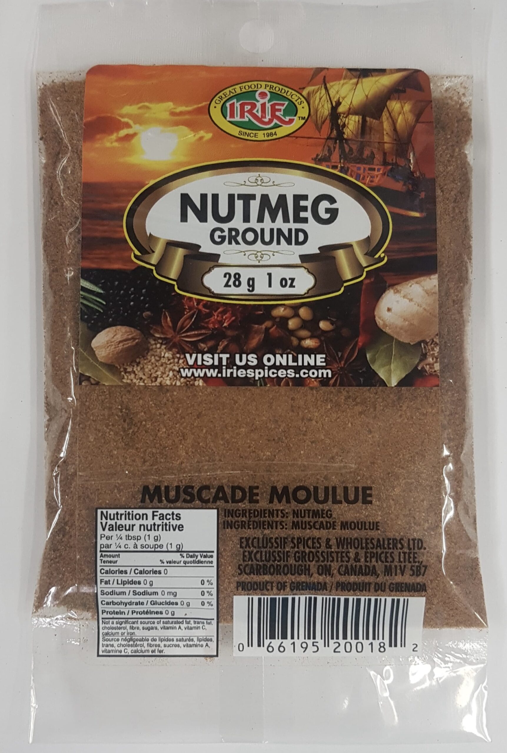 IRIE Ground Nutmeg 28g