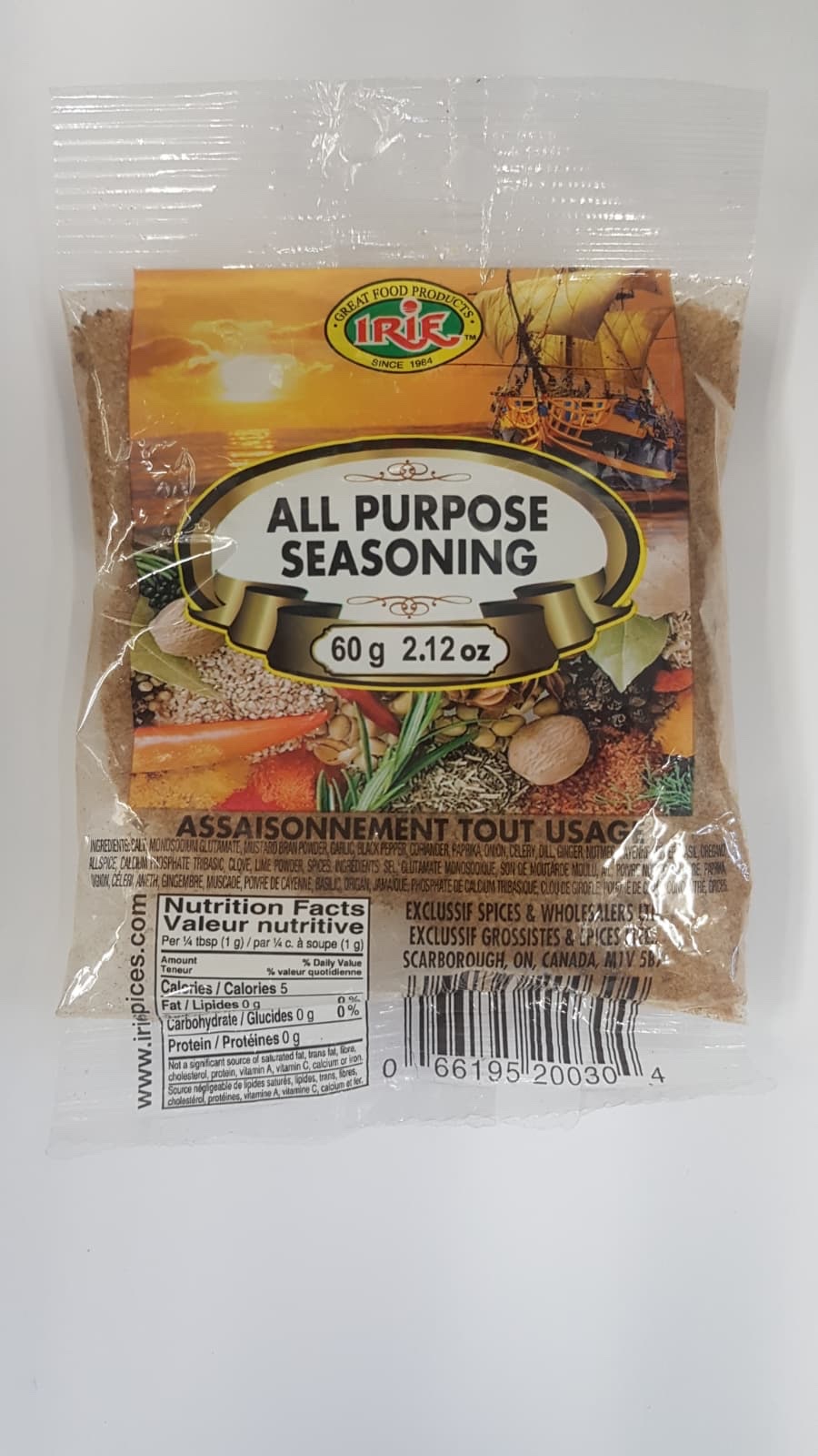 IRIE All Purpose Seasoning 60g