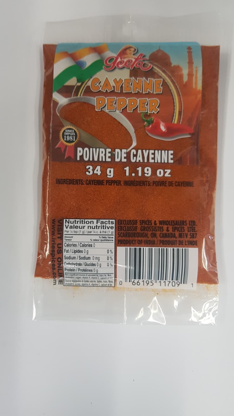 Geeta Cayenne Pepper 34g