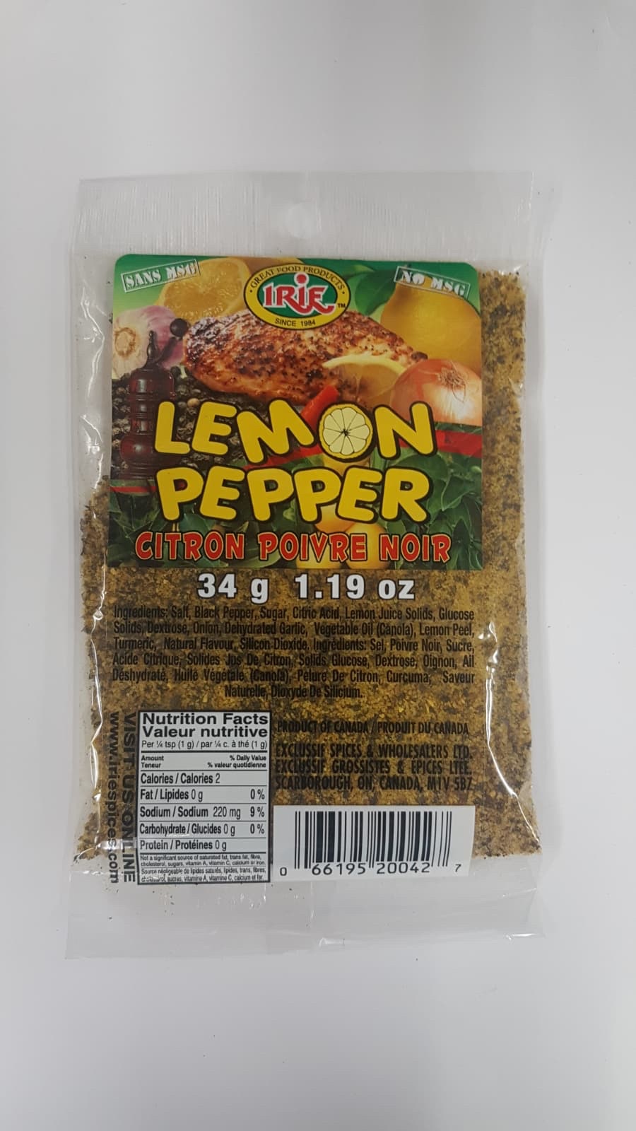 IRIE Lemon Pepper 34g